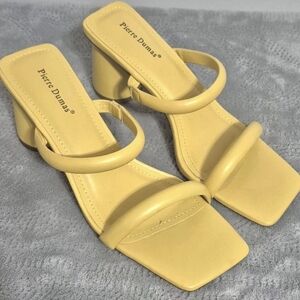 PIERRE DUMAS CAPRI-1 Womens Sandals Mules 2 3/4" Heel Size 9